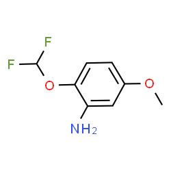 ChemSpider 2D Image | 2-(Difluoromethoxy)-5-methoxyaniline | C8H9F2NO2
