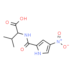 ChemSpider 2D Image | N-[(4-Nitro-1H-pyrrol-2-yl)carbonyl]valine | C10H13N3O5