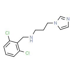 ChemSpider 2D Image | N-(2,6-Dichlorobenzyl)-3-(1H-imidazol-1-yl)-1-propanamine | C13H15Cl2N3