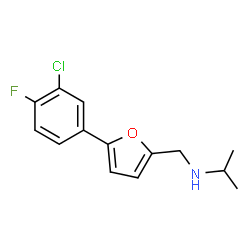 ChemSpider 2D Image | N-{[5-(3-Chloro-4-fluorophenyl)-2-furyl]methyl}-2-propanamine | C14H15ClFNO