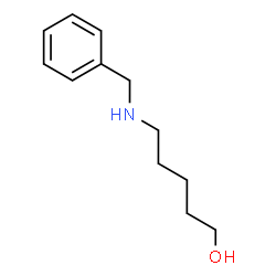 ChemSpider 2D Image | 5-(Benzylamino)-1-pentanol | C12H19NO