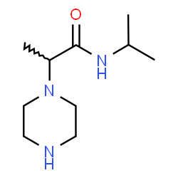 ChemSpider 2D Image | N-Isopropyl-2-(1-piperazinyl)propanamide | C10H21N3O