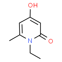ChemSpider 2D Image | 1-Ethyl-4-hydroxy-6-methyl-2(1H)-pyridinone | C8H11NO2