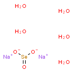 ChemSpider 2D Image | Sodium selenite hydrate (2:1:5) | H10Na2O8Se