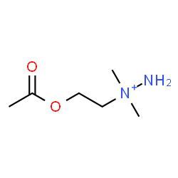 ChemSpider 2D Image | 1-(2-Acetoxyethyl)-1,1-dimethylhydrazinium | C6H15N2O2