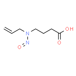 ChemSpider 2D Image | 4-[Allyl(nitroso)amino]butanoic acid | C7H12N2O3