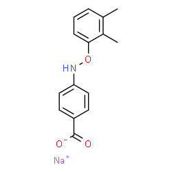 ChemSpider 2D Image | Sodium 4-[(2,3-dimethylphenoxy)amino]benzoate | C15H14NNaO3