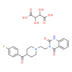 ChemSpider 2D Image | Ketanserin tartrate | C26H28FN3O9
