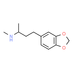 ChemSpider 2D Image | 4-(1,3-Benzodioxol-5-yl)-N-methyl-2-butanamine | C12H17NO2