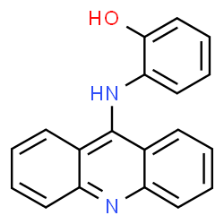 ChemSpider 2D Image | 2-(9-Acridinylamino)phenol | C19H14N2O