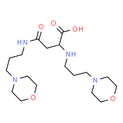 ChemSpider 2D Image | N,N~2~-Bis[3-(4-morpholinyl)propyl]asparagine | C18H34N4O5