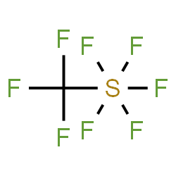 ChemSpider 2D Image | Trifluoro(pentafluoro-lambda~6~-sulfanyl)methane | CF8S