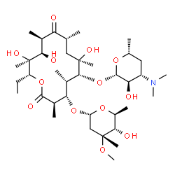 ChemSpider 2D Image | (-)-Erythromycin | C37H67NO13