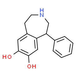ChemSpider 2D Image | 1-Phenyl-2,3,4,5-tetrahydro-1H-3-benzazepine-7,8-diol | C16H17NO2