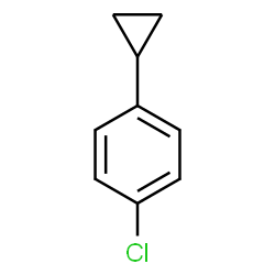 ChemSpider 2D Image | 1-Chloro-4-cyclopropylbenzene | C9H9Cl