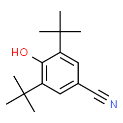 ChemSpider 2D Image | 3,5-ditert-butyl-4-hydroxybenzonitrile | C15H21NO
