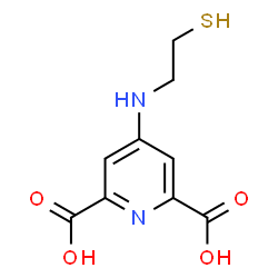 ChemSpider 2D Image | 4-[(2-Sulfanylethyl)amino]-2,6-pyridinedicarboxylic acid | C9H10N2O4S