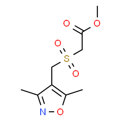 ChemSpider 2D Image | Methyl {[(3,5-dimethyl-1,2-oxazol-4-yl)methyl]sulfonyl}acetate | C9H13NO5S