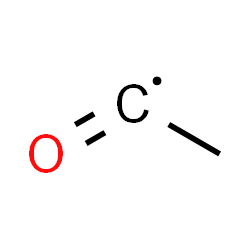ChemSpider 2D Image | Methylcarbonyl radical | C2H3O