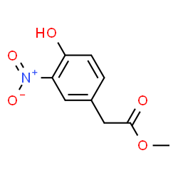 ChemSpider 2D Image | Methyl (4-hydroxy-3-nitrophenyl)acetate | C9H9NO5