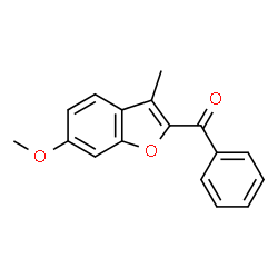 ChemSpider 2D Image | 2-benzoyl-6-methoxy-3-methyl-1-benzofuran | C17H14O3