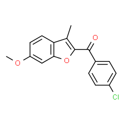 ChemSpider 2D Image | (4-Chlorophenyl)(6-methoxy-3-methyl-2-benzofuranyl)methanone | C17H13ClO3