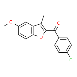 ChemSpider 2D Image | (4-Chlorophenyl)(5-methoxy-3-methyl-2-benzofuranyl)methanone | C17H13ClO3