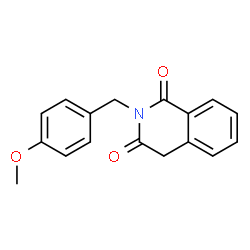 ChemSpider 2D Image | 2-(4-Methoxy-benzyl)-4H-isoquinoline-1,3-dione | C17H15NO3