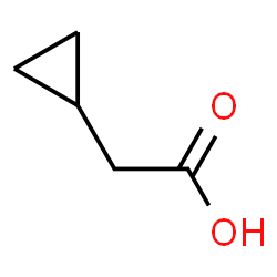 ChemSpider 2D Image | Cyclopropylacetic acid | C5H8O2