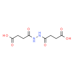 ChemSpider 2D Image | 4,4'-Hydrazine-1,2-diylbis(4-oxobutanoic acid) | C8H12N2O6