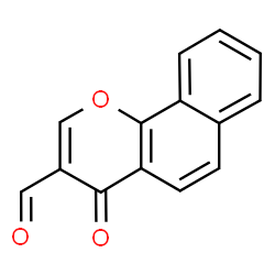 ChemSpider 2D Image | 4-Oxo-4H-benzo[h]chromene-3-carbaldehyde | C14H8O3
