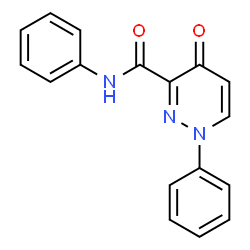 ChemSpider 2D Image | 4-Oxo-N,1-diphenyl-1,4-dihydro-3-pyridazinecarboxamide | C17H13N3O2