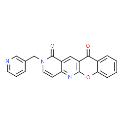 ChemSpider 2D Image | 2-(3-Pyridinylmethyl)-1H-chromeno[2,3-b][1,6]naphthyridine-1,11(2H)-dione | C21H13N3O3