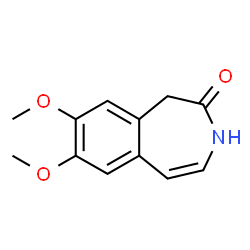ChemSpider 2D Image | 7,8-dimethoxy-1,3-dihydro-3-benzazepin-2-one | C12H13NO3