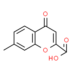 ChemSpider 2D Image | 7-methyl-4-oxochromene-2-carboxylic acid | C11H8O4