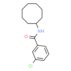 ChemSpider 2D Image | 3-Chloro-N-cyclooctylbenzamide | C15H20ClNO