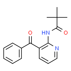 ChemSpider 2D Image | N-(3-Benzoyl-2-pyridinyl)-2,2-dimethylpropanamide | C17H18N2O2