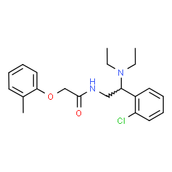 ChemSpider 2D Image | N-[2-(2-Chlorophenyl)-2-(diethylamino)ethyl]-2-(2-methylphenoxy)acetamide | C21H27ClN2O2