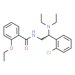 ChemSpider 2D Image | N-[2-(2-Chlorophenyl)-2-(diethylamino)ethyl]-2-ethoxybenzamide | C21H27ClN2O2