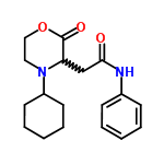 InChI=1/C18H24N2O3/c21-17(19-14-7-3-1-4-8-14)13-16-18(22)23-12-11-20(16)15-9-5-2-6-10-15/h1,3-4,7-8,15-16H,2,5-6,9-13H2,(H,19,21)