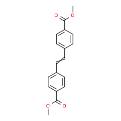 ChemSpider 2D Image | Dimethyl 4,4'-(1,2-ethenediyl)dibenzoate | C18H16O4