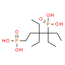 ChemSpider 2D Image | (3,3,4-Triethyl-1,4-hexanediyl)bis(phosphonic acid) | C12H28O6P2