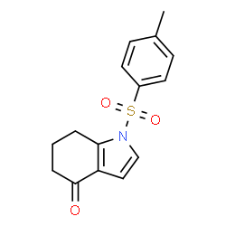 ChemSpider 2D Image | 1,5,6,7-tetrahydro-1-[(4-methylphenyl)sulfonyl]-4H-indol-4-one | C15H15NO3S