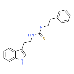 ChemSpider 2D Image | 1-[2-(1H-Indol-3-yl)ethyl]-3-(2-phenylethyl)thiourea | C19H21N3S