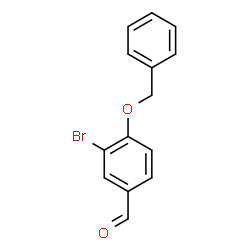 ChemSpider 2D Image | 4-(Benzyloxy)-3-bromobenzaldehyde | C14H11BrO2