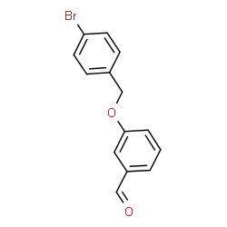 ChemSpider 2D Image | 3-[(4-Bromobenzyl)oxy]benzaldehyde | C14H11BrO2