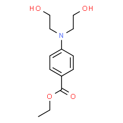 ChemSpider 2D Image | Ethyl p-bis(2-hydroxyethyl)aminobenzoate | C13H19NO4