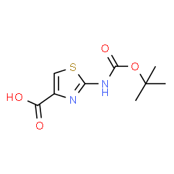 ChemSpider 2D Image | BOC-2-AMINO-4-THIAZOLE-CARBOXYLIC ACID | C9H12N2O4S