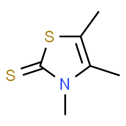 ChemSpider 2D Image | 3,4,5-Trimethyl-1,3-thiazole-2(3H)-thione | C6H9NS2
