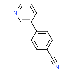 ChemSpider 2D Image | 4-(3-Pyridyl)benzonitrile | C12H8N2